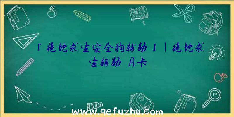 「绝地求生安全狗辅助」|绝地求生辅助